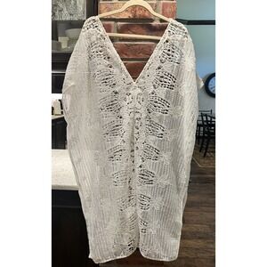 World Market White Lace Swim Cover Up One Size Women's